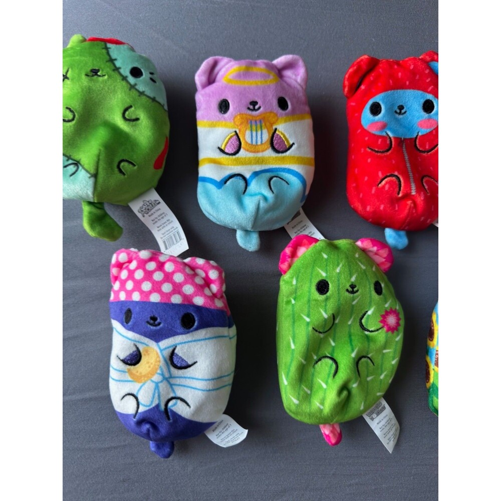 Cats Vs Pickles Plush Lot of 8 Cepia Bean Bag Toy Collection Bears vs Donuts Toy - Picture 6 of 10